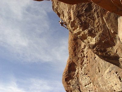 Crista Hunter on Purple Haze (5.12c), Stratocaster Wall.