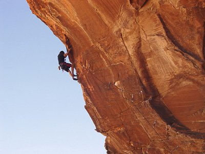 Jarret Hunter on Nirvana (13a), Alternative Crag.