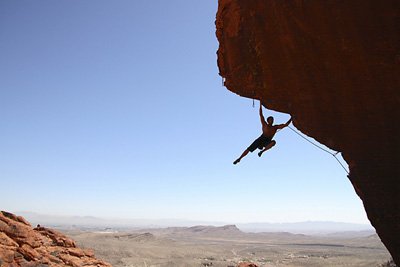 Mike Lorenzo on La Fin Du Monde (5.13b).