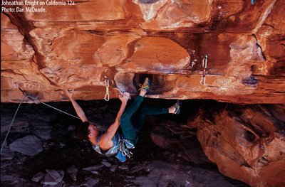 Jonathan Knight on California 12a (5.12c), Second Pullout.