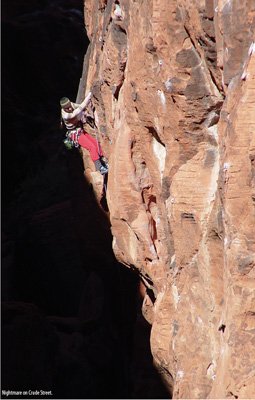 Nightmare on Crude Street (5.10d), The Black Corridor.