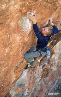 Mike Veazey on Geometric Progression (5.12c), The Pier.