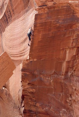 Meister's Edge (5.11c), Second Pullout.