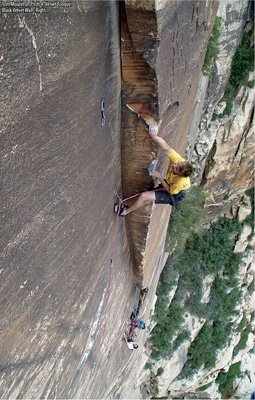 Tom Moulin on Velvet Tongue, pitch 4 (5.12d), Black Velvet Wall.